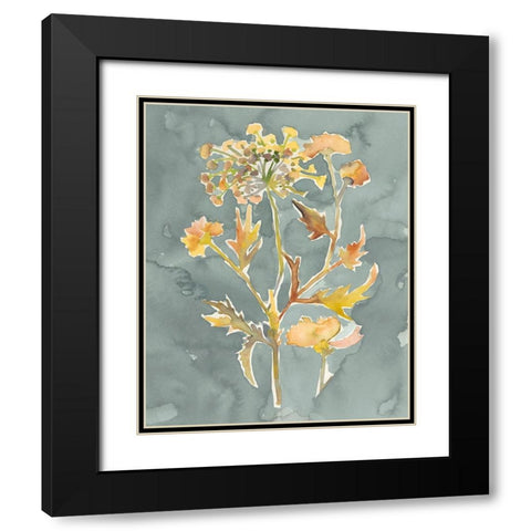 Collected Florals I Black Modern Wood Framed Art Print with Double Matting by Zarris, Chariklia