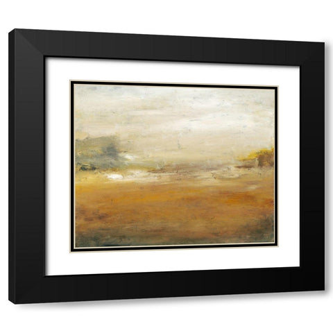 Along the Island II Black Modern Wood Framed Art Print with Double Matting by Gordon, Sharon