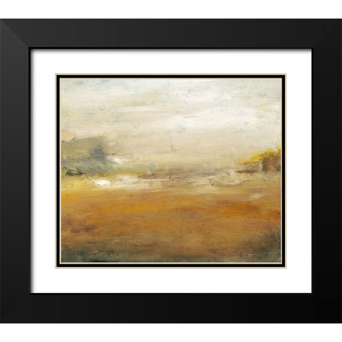 Along the Island II Black Modern Wood Framed Art Print with Double Matting by Gordon, Sharon