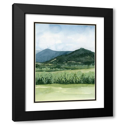 Blue Sunday II Black Modern Wood Framed Art Print with Double Matting by Popp, Grace