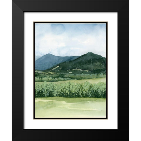 Blue Sunday II Black Modern Wood Framed Art Print with Double Matting by Popp, Grace