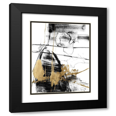 Glam and Black III Black Modern Wood Framed Art Print with Double Matting by Goldberger, Jennifer