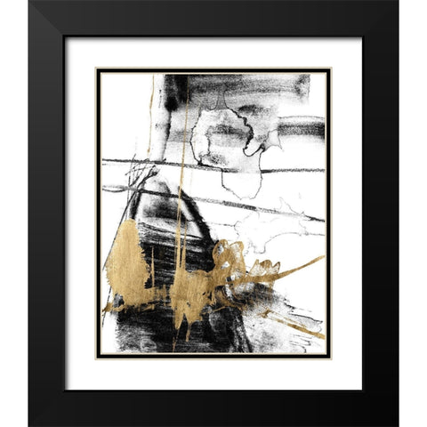 Glam and Black III Black Modern Wood Framed Art Print with Double Matting by Goldberger, Jennifer
