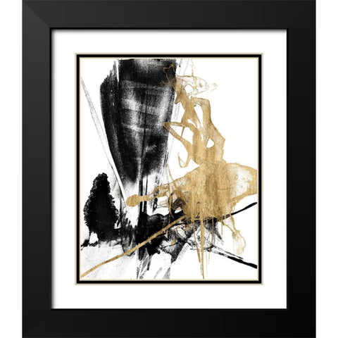 Glam and Black IV Black Modern Wood Framed Art Print with Double Matting by Goldberger, Jennifer