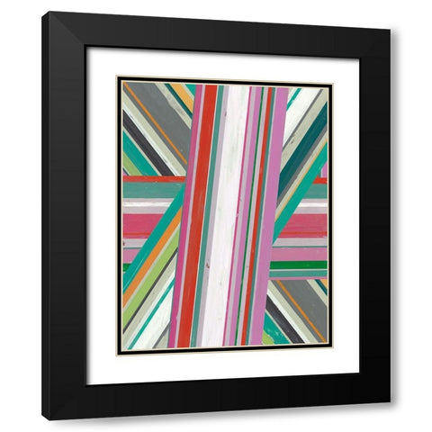 Summer Sarape I Black Modern Wood Framed Art Print with Double Matting by Studio W