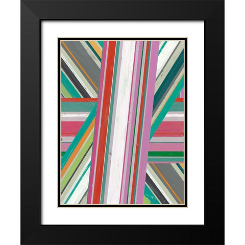 Summer Sarape I Black Modern Wood Framed Art Print with Double Matting by Studio W