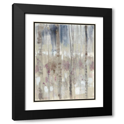 Subtle Birchline II Black Modern Wood Framed Art Print with Double Matting by Goldberger, Jennifer