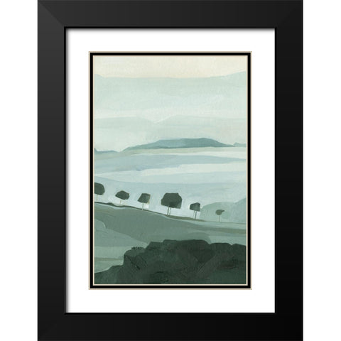 Blue Ridge Fog I Black Modern Wood Framed Art Print with Double Matting by Scarvey, Emma