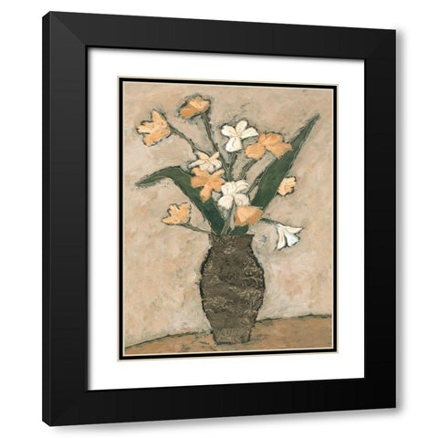 Flowers From B I Black Modern Wood Framed Art Print with Double Matting by Bagnato, Judi