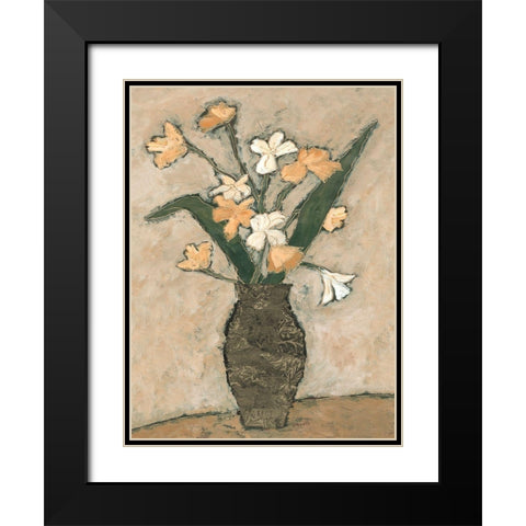 Flowers From B I Black Modern Wood Framed Art Print with Double Matting by Bagnato, Judi