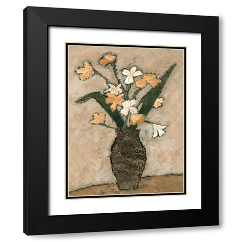 Flowers From B I Black Modern Wood Framed Art Print with Double Matting by Bagnato, Judi