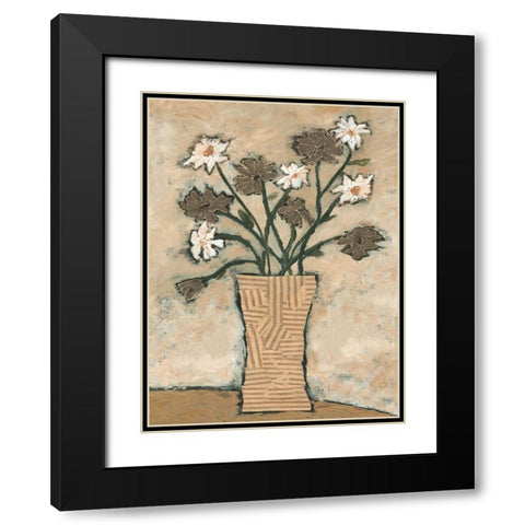 Flowers From B II Black Modern Wood Framed Art Print with Double Matting by Bagnato, Judi