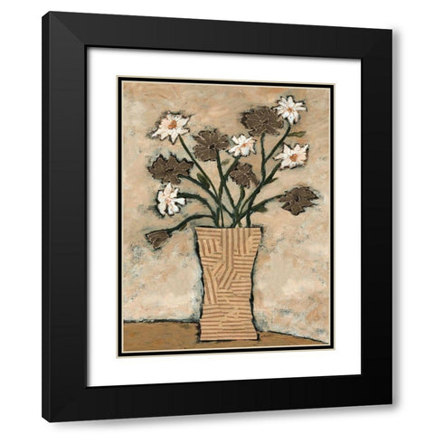 Flowers From B II Black Modern Wood Framed Art Print with Double Matting by Bagnato, Judi