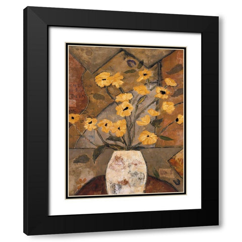 Compassionate Flowers II Black Modern Wood Framed Art Print with Double Matting by Bagnato, Judi