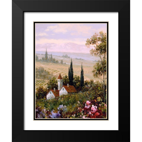 Country Comfort I Black Modern Wood Framed Art Print with Double Matting by Gaul, Charles