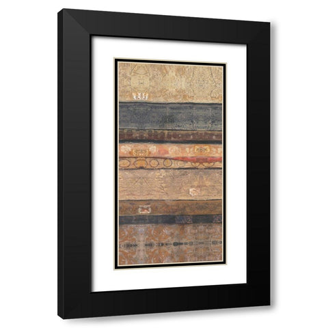 Earthy Reflections I Black Modern Wood Framed Art Print with Double Matting by Bagnato, Judi