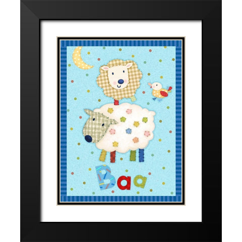 Farm Friends II Black Modern Wood Framed Art Print with Double Matting by Eisner, Viv
