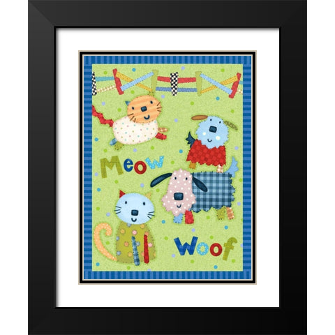 Farm Friends III Black Modern Wood Framed Art Print with Double Matting by Eisner, Viv