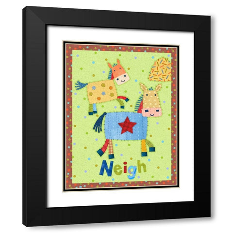 Farm Friends IV Black Modern Wood Framed Art Print with Double Matting by Eisner, Viv