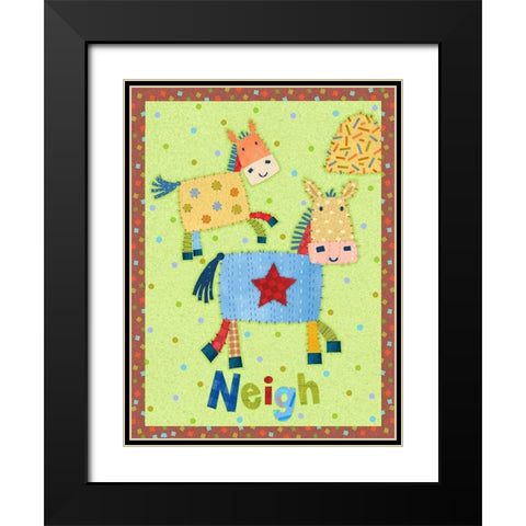 Farm Friends IV Black Modern Wood Framed Art Print with Double Matting by Eisner, Viv