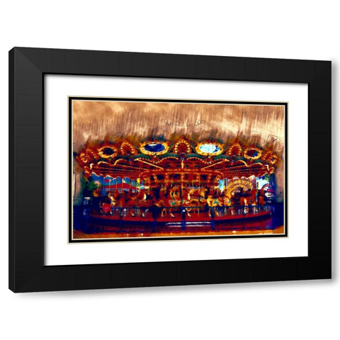 Wild Merry I Black Modern Wood Framed Art Print with Double Matting by Curinga, Kim