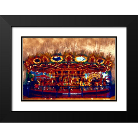 Wild Merry I Black Modern Wood Framed Art Print with Double Matting by Curinga, Kim