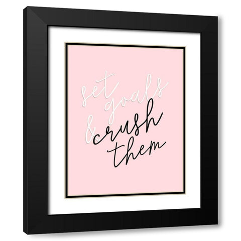 GRL PWR I Black Modern Wood Framed Art Print with Double Matting by Hambly, Anna
