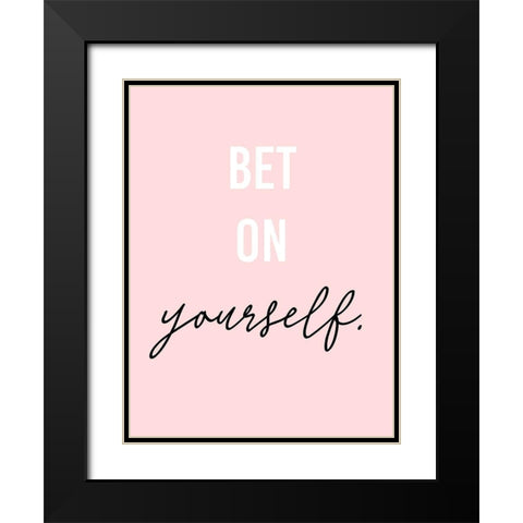 GRL PWR IV Black Modern Wood Framed Art Print with Double Matting by Hambly, Anna