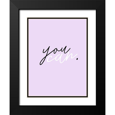 GRL PWR VII Black Modern Wood Framed Art Print with Double Matting by Hambly, Anna