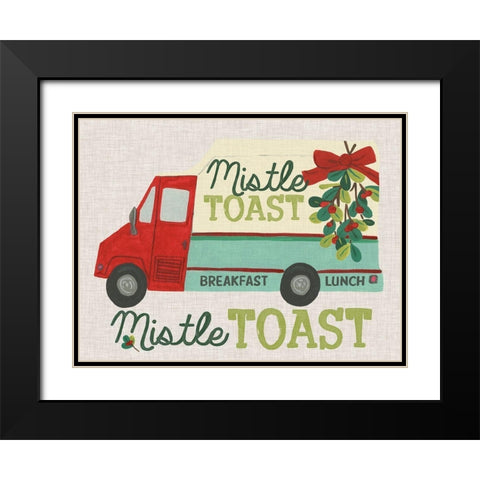 Food Truck Holidays III Black Modern Wood Framed Art Print with Double Matting by Vess, June Erica