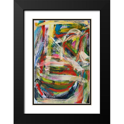 Rock Star II Black Modern Wood Framed Art Print with Double Matting by Fuchs, Jodi