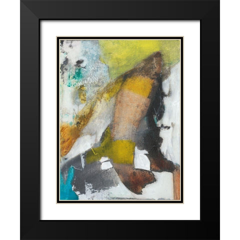 Abstract Koi Pond II Black Modern Wood Framed Art Print with Double Matting by Fuchs, Jodi