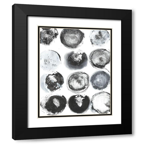 BandW Imprint II Black Modern Wood Framed Art Print with Double Matting by Fuchs, Jodi
