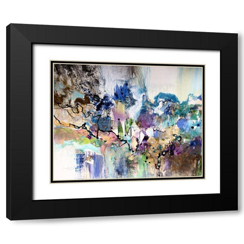 Rainbow Blue I Black Modern Wood Framed Art Print with Double Matting by Gardner, Jennifer