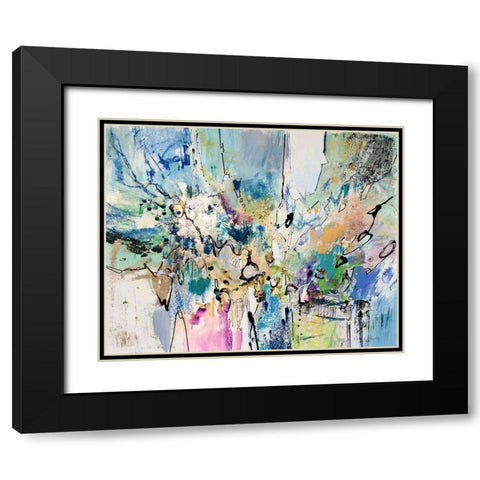Rainbow Blue II Black Modern Wood Framed Art Print with Double Matting by Gardner, Jennifer