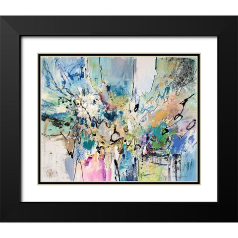 Rainbow Blue II Black Modern Wood Framed Art Print with Double Matting by Gardner, Jennifer