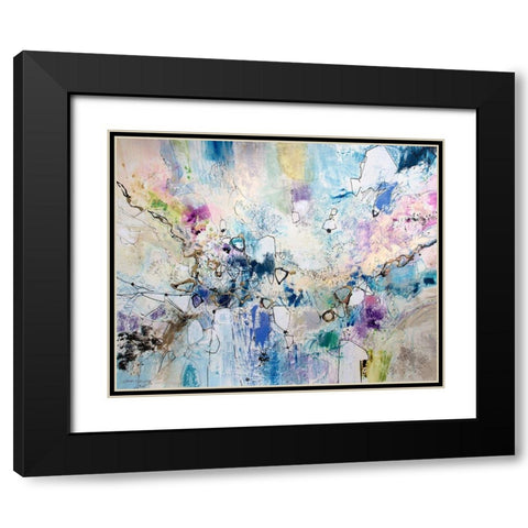 Rainbow Blue III Black Modern Wood Framed Art Print with Double Matting by Gardner, Jennifer