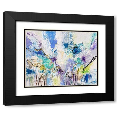 Rainbow Blue IV Black Modern Wood Framed Art Print with Double Matting by Gardner, Jennifer
