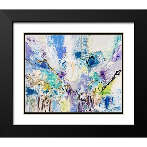 Rainbow Blue IV Black Modern Wood Framed Art Print with Double Matting by Gardner, Jennifer