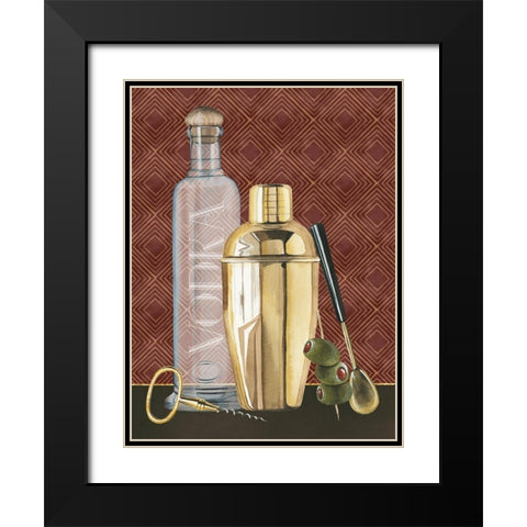 Bar Gatsby I Black Modern Wood Framed Art Print with Double Matting by Popp, Grace