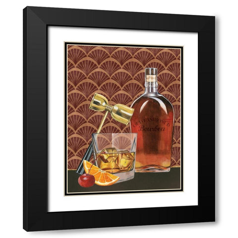 Bar Gatsby II Black Modern Wood Framed Art Print with Double Matting by Popp, Grace