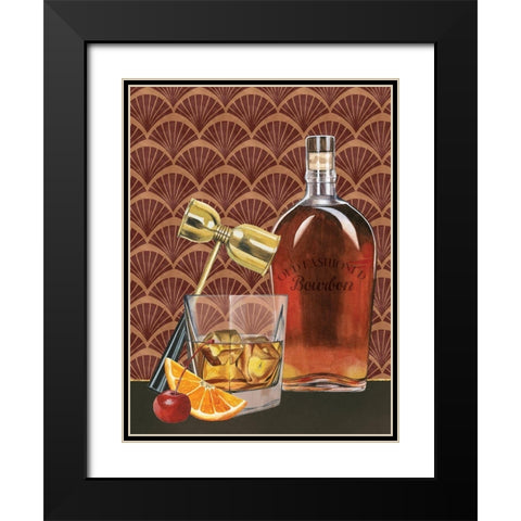 Bar Gatsby II Black Modern Wood Framed Art Print with Double Matting by Popp, Grace