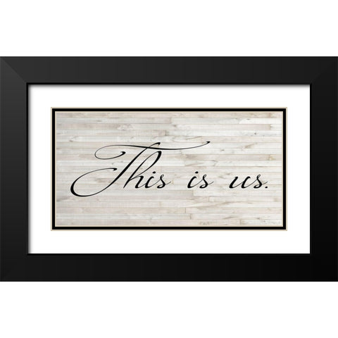 Family Inspiration I Black Modern Wood Framed Art Print with Double Matting by Ludwig, Alicia