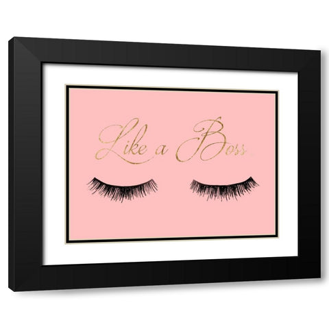 Girl Boss I Black Modern Wood Framed Art Print with Double Matting by Ludwig, Alicia
