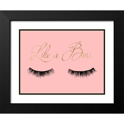 Girl Boss I Black Modern Wood Framed Art Print with Double Matting by Ludwig, Alicia