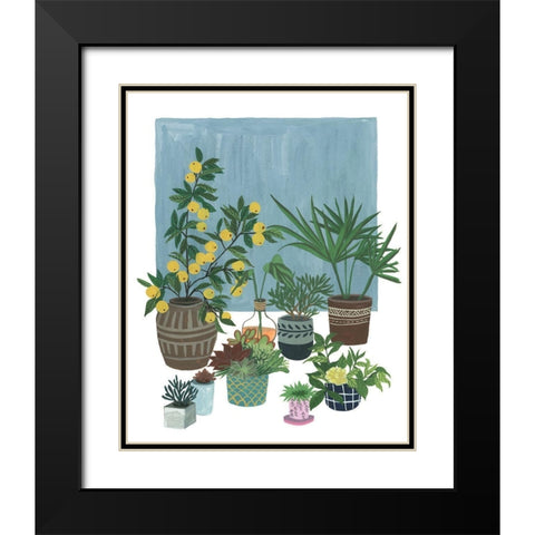 A Portrait of Plants II Black Modern Wood Framed Art Print with Double Matting by Wang, Melissa