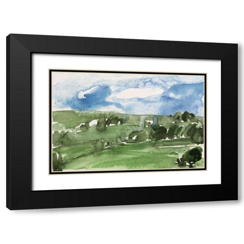 Living in the Mountains III Black Modern Wood Framed Art Print with Double Matting by Wang, Melissa