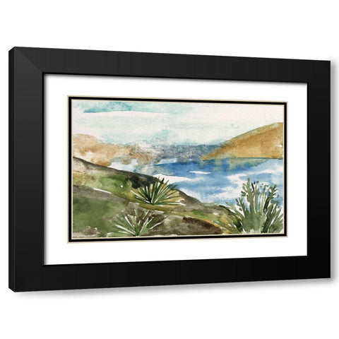 Living in the Mountains IV Black Modern Wood Framed Art Print with Double Matting by Wang, Melissa