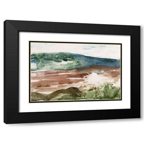 Living in the Mountains V Black Modern Wood Framed Art Print with Double Matting by Wang, Melissa