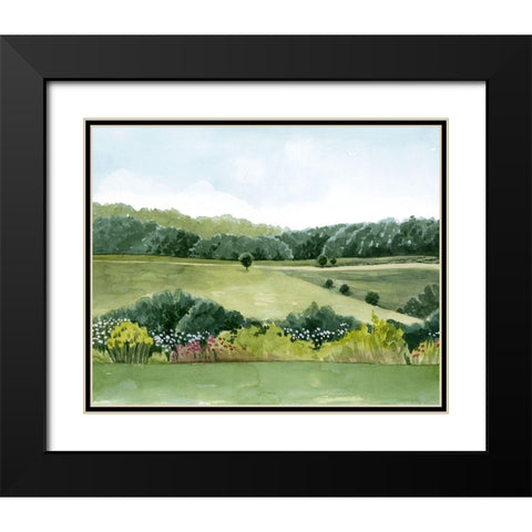 Idyllic Sunday I Black Modern Wood Framed Art Print with Double Matting by Popp, Grace